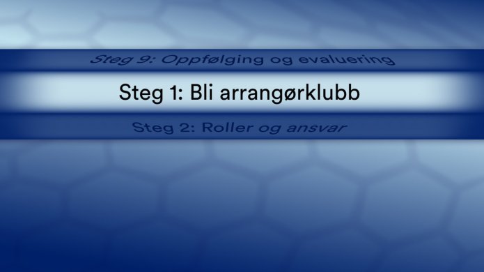 Steg 1: Bli arrangør
